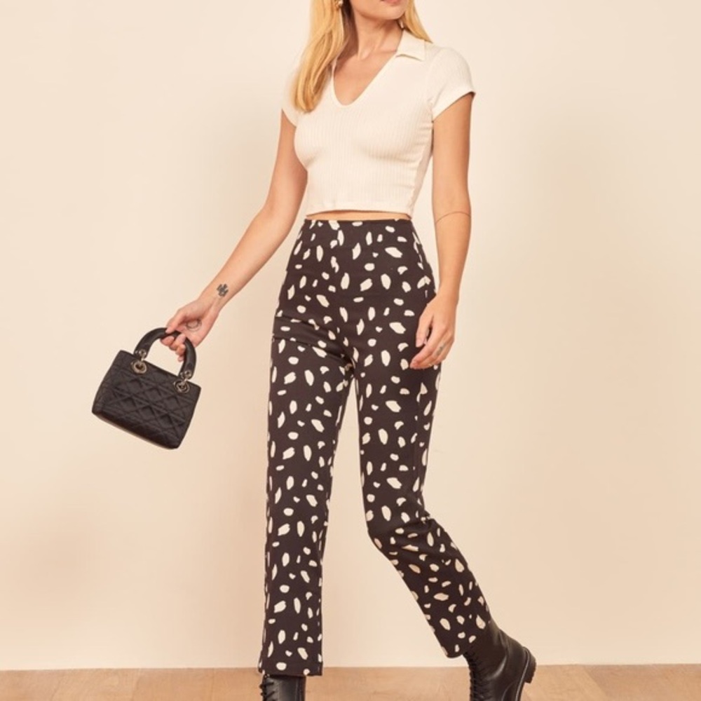 Reformation marlon pant splotch NWT 4P